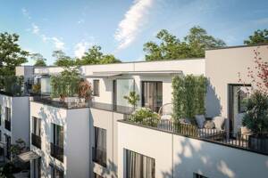 Effizienzhaus 55/KfW 55-Stilvolles Dachterrassen-Eckhaus mit Süd-West-Ausrichtung in Ramersdorf (H1) – 81549 München – Vorschaubild 2