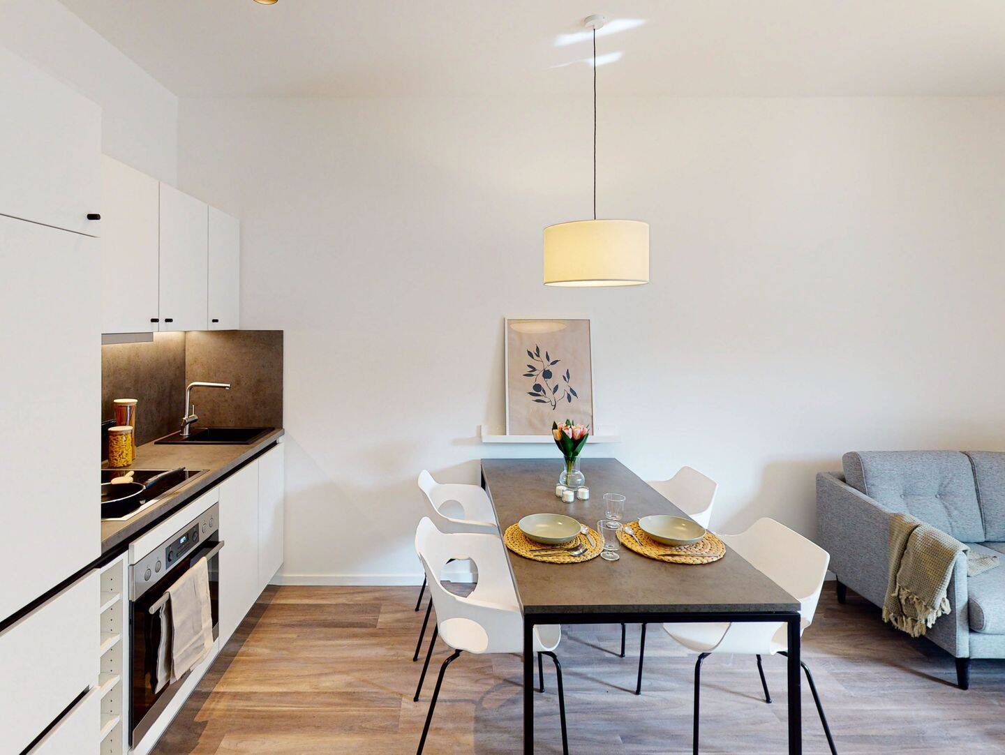 Neubau und Flexibilität gewünscht? Möbliertes 2-Zimmer-Apartment zu vermieten! – Hamburg – Bild 1 von 9