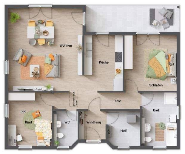 Neubau statt Bestandskompromiss - Ihr Bungalow in Neustadt-Glewe inkl. Grundstück – Neustadt-Glewe – Vorschaubild 6