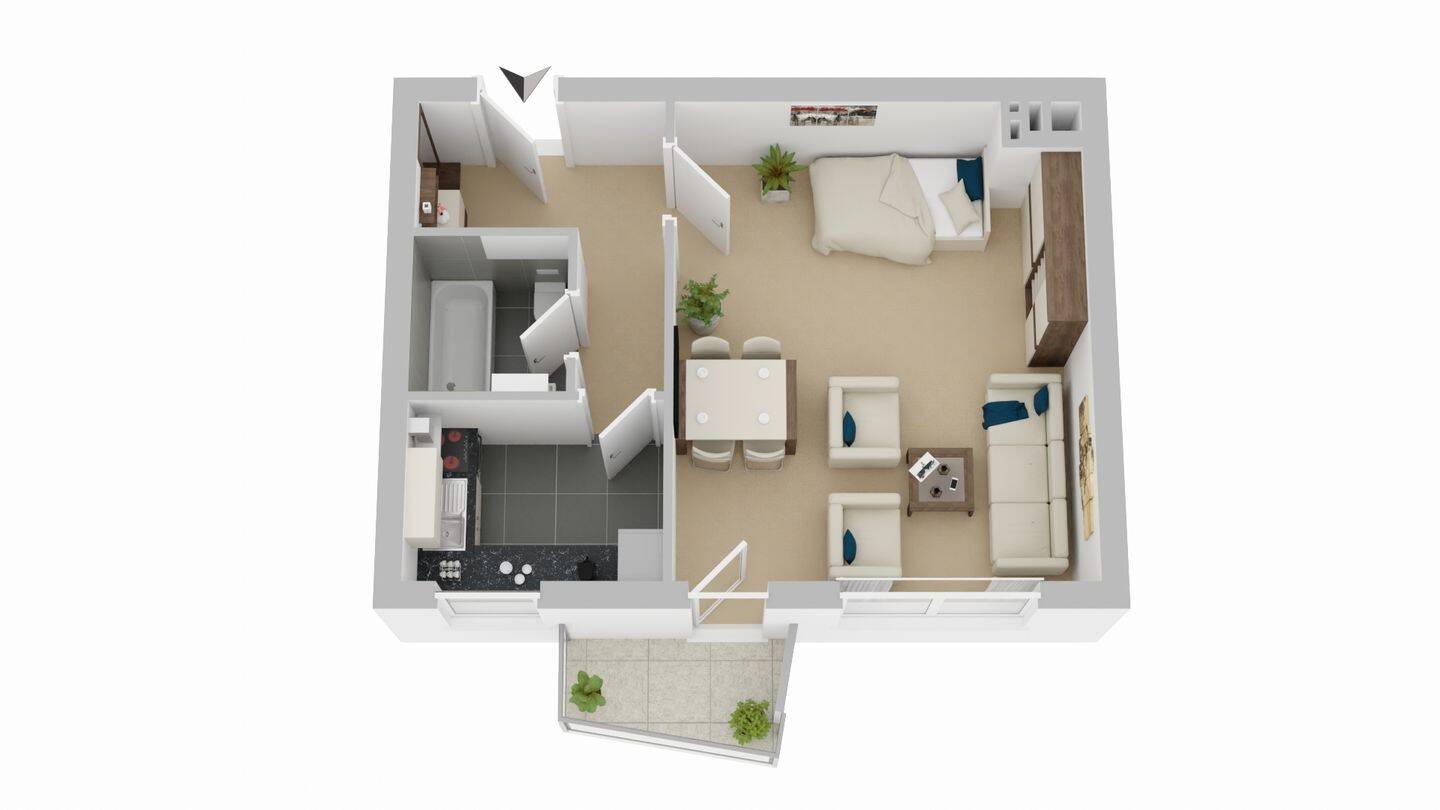 Bezugsfrei: 1- Zimmer Apartment in Top-Lage - nur 650 m vom Kurfürstendamm – Berlin – Bild 1 von 9
