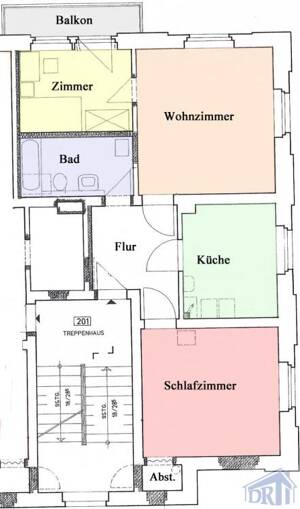 Schöne 3-Raumwohnung mit Balkon im Norden von Zittau – 2763 Zittau – Vorschaubild 2