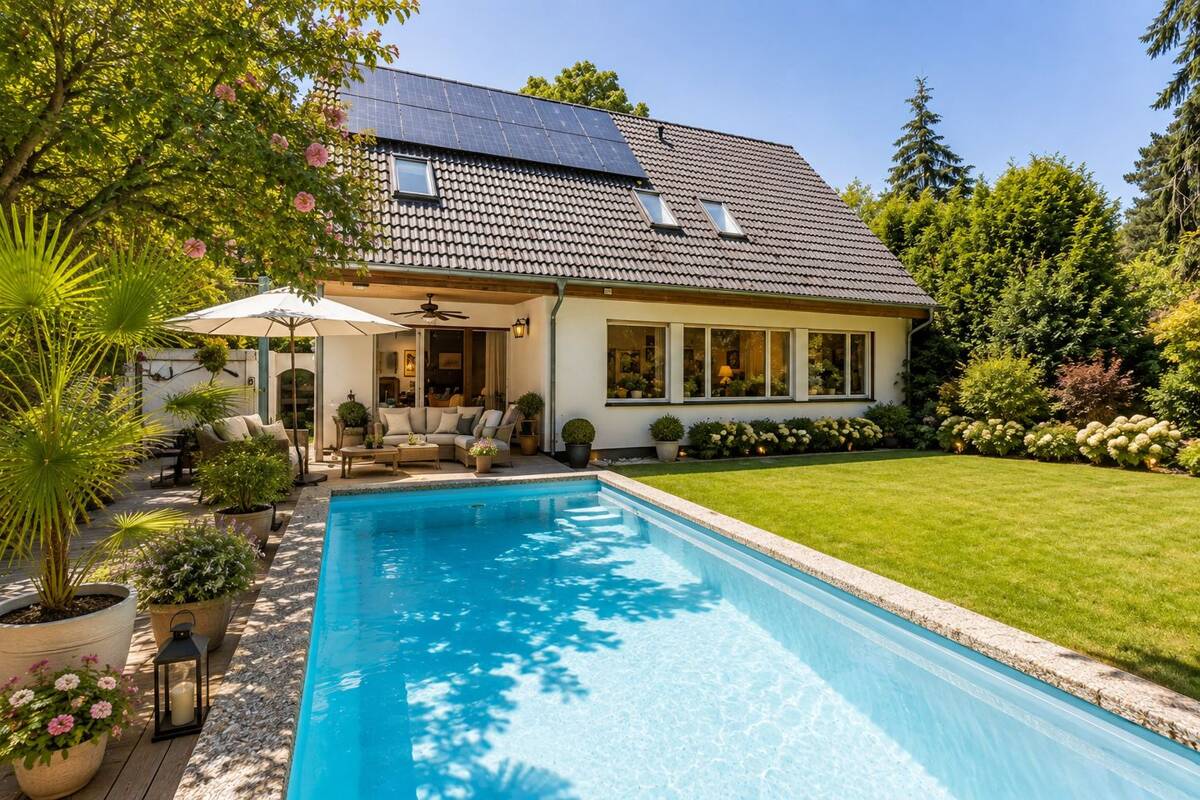 Perfektes Familiendomizil mit Pool und Garten in Schlachtensee – 14129 Berlin – Bild 1 von 9