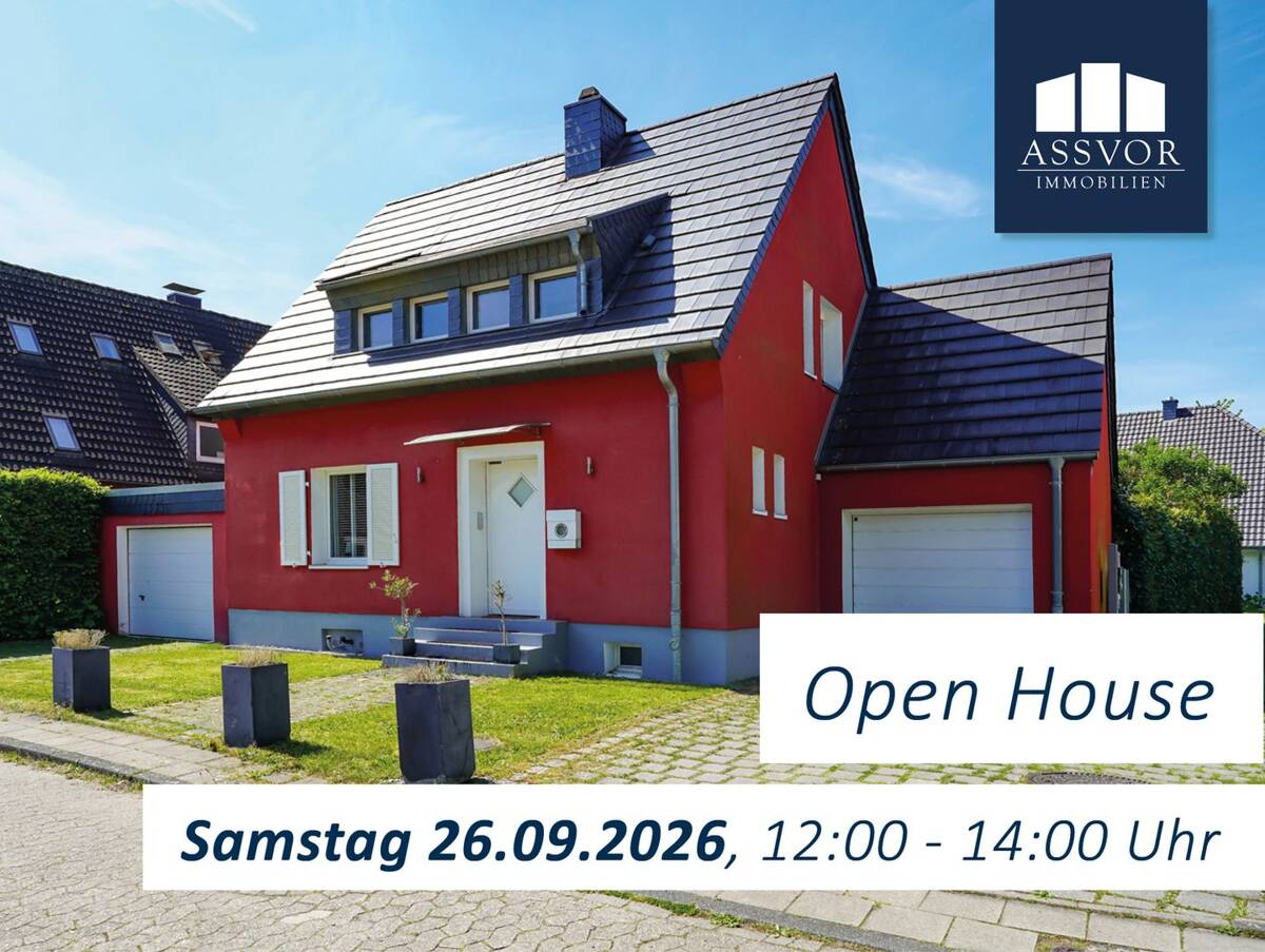 OPEN HOUSE "Kalkum - Charmantes, freistehendes Einfamilienhaus in idyllischer Lage" – 40489 Düsseldorf – Bild 1 von 9