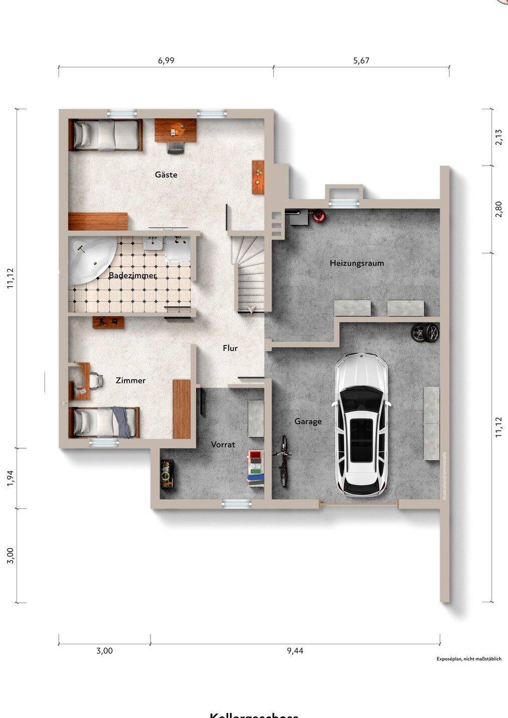 Großzügiger Bungalow: 137 m² Wohnebene + 45 m² wohnliches Souterrain auf 1.037 m² Parkgrundstück – Buchholz in der Nordheide – Vorschaubild 2