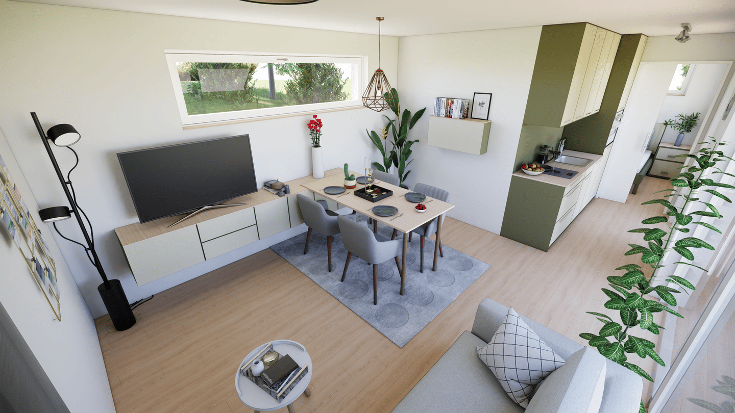 NEUBAUPROJEKT I T-Cube I Moderne Holzmodulhäuser in Ernsgaden auf Pachtgrundstück – Ernsgaden – Vorschaubild 6