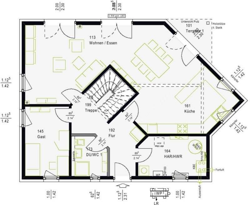 Das LifeStyle 18.01 S: 43 m² Wohnzimmer, Gästebereich, Balkon - die große Bühne der Familie – Hasselroth – Vorschaubild 2