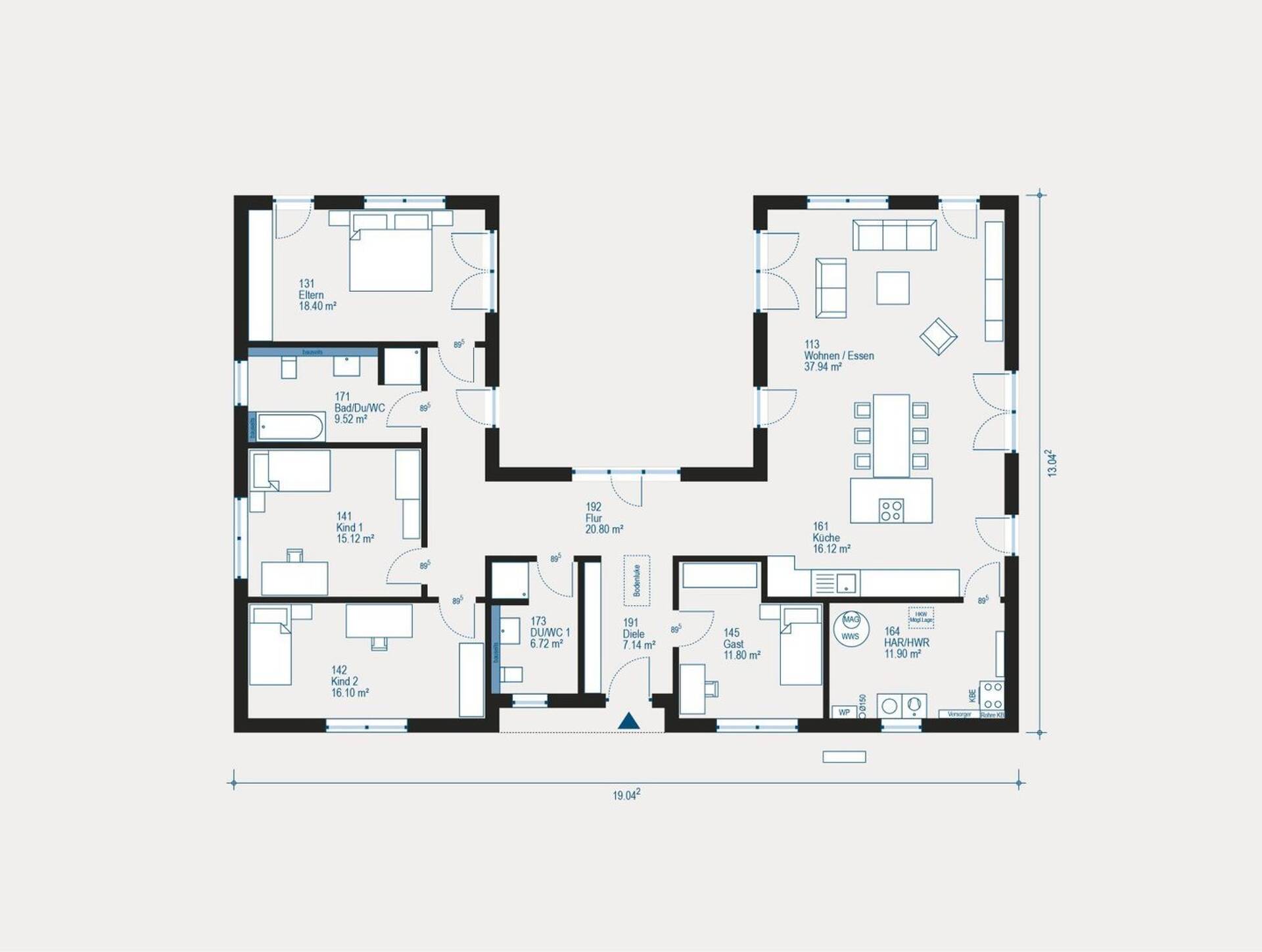 Bungalow in 36039 Fulda mit 171,56 m² kaufen