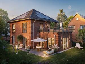 Neubau-Stadtvilla (B2) mit Dachterrasse, 5 Zimmer, 171 m² Wohnfläche, 473 m² Grundstück * provisionsfrei * KfW-förderfähig * Energieeffizienzhaus 40