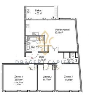 Bezugsfreie moderne 4-Zimmer-Eigentumswohnung mit 116 m² Wohnfläche, zwei Bädern & großem Balkon - ideal für Familien – 4103 Leipzig – Vorschaubild 9