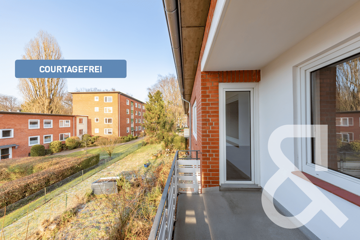 Ruhig gelegene Drei-Zimmer-Wohnung mit Balkon – 22337 Hamburg – Bild 1 von 7