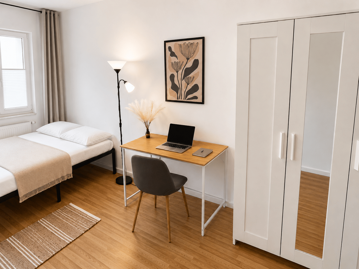 Möbliertes Zimmer nahe Uni und Zentrum (all-Inclusiv) – 4103 Leipzig – Bild 1 von 8