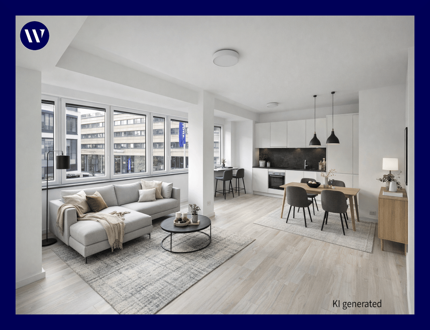 Mit Stil und Komfort und Umzugsbonus von 1.720 €: Helle 2 Zimmer, Einbauküche, Neubauausstattung – Aachen – Bild 1 von 9