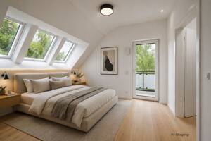 Exklusives Penthouse mit 4 Zimmern, großer Sonnenterrasse und offenem Wohnkonzept – 81739 München – Vorschaubild 9