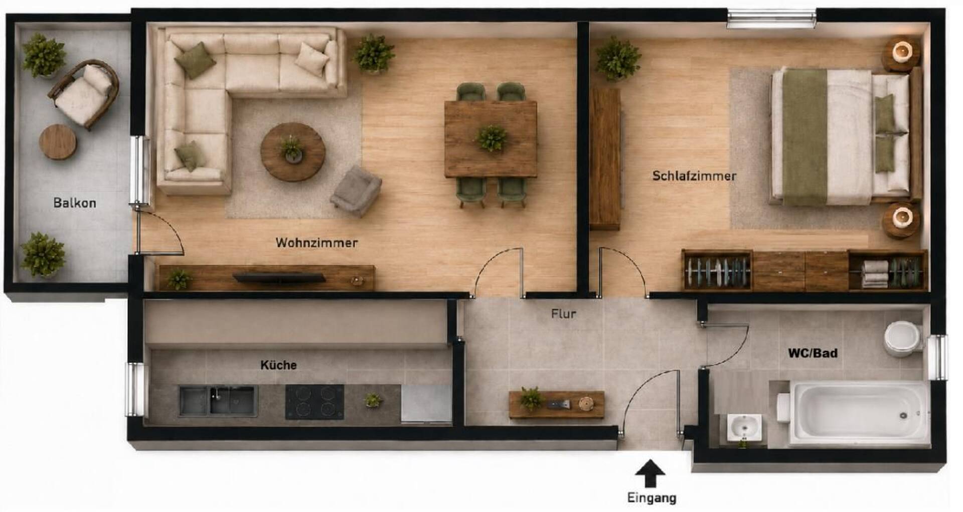 Etagenwohnung in 51381 leverkusen mit 61,37 m² kaufen