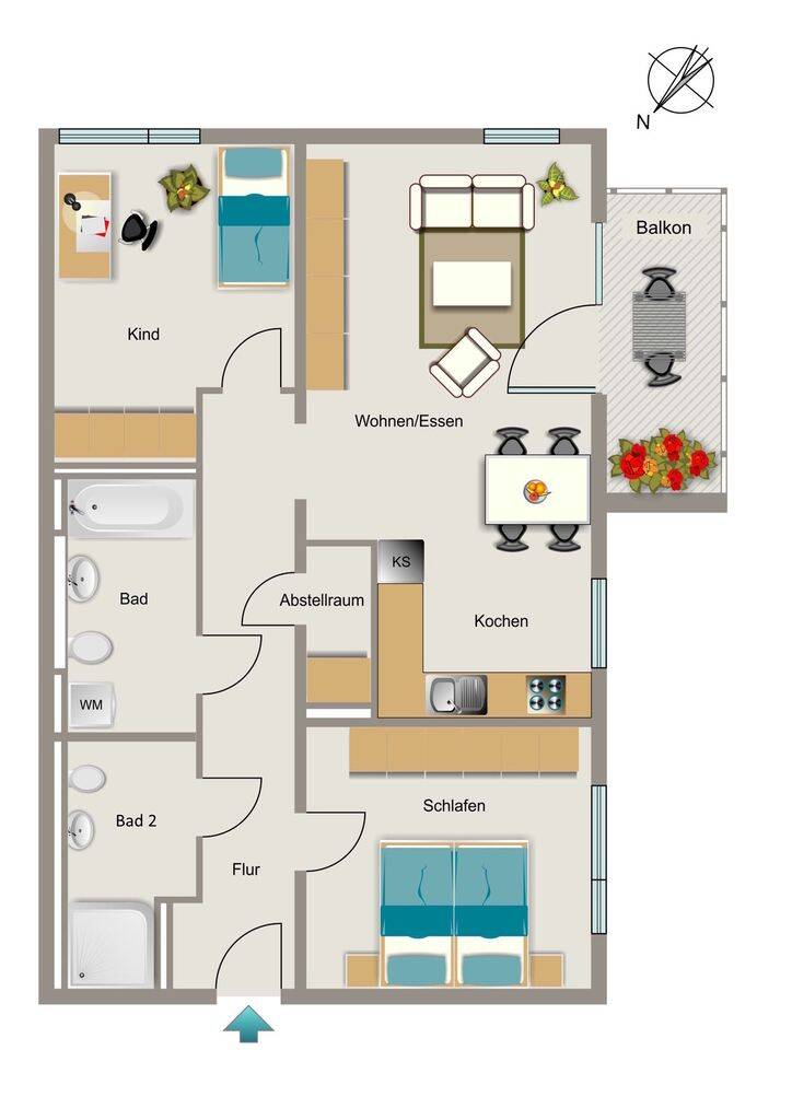 Die passende Wohnung von VIVAWEST mit Wohnberechtigungsschein. – Bochum – Vorschaubild 2