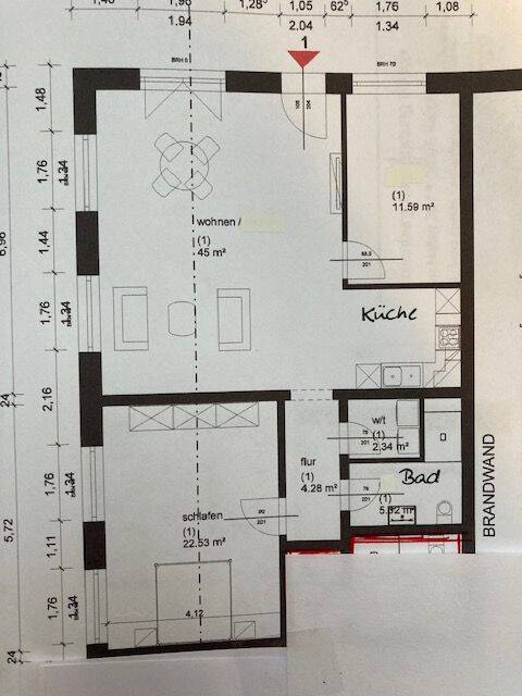 Sehr schöne 3 Zimmer Wohnung zu vermieten