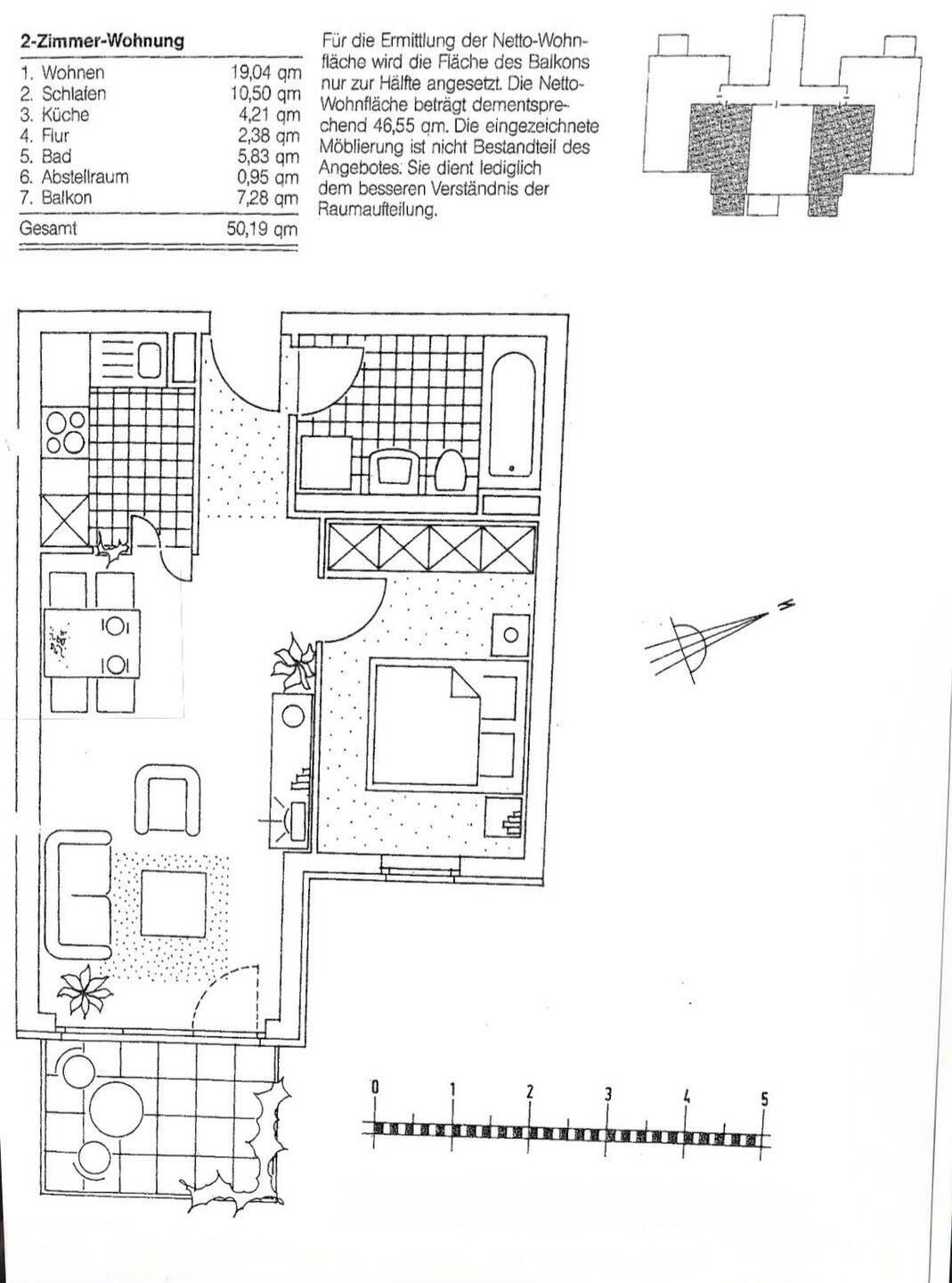 Potsdam-Bornstedt | Vermietete 2-Zimmer-Wohnung mit Balkon, Aufzug und Tiefgarage – Potsdam – Vorschaubild 4