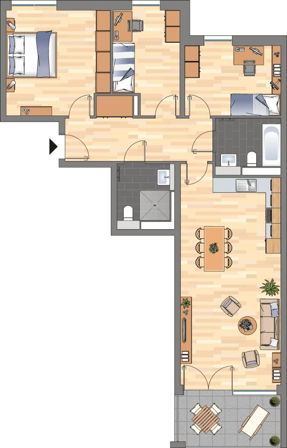 4-Zimmer-Wohnung in Essen Südviertel – 45128 Essen – Bild 1 von 5