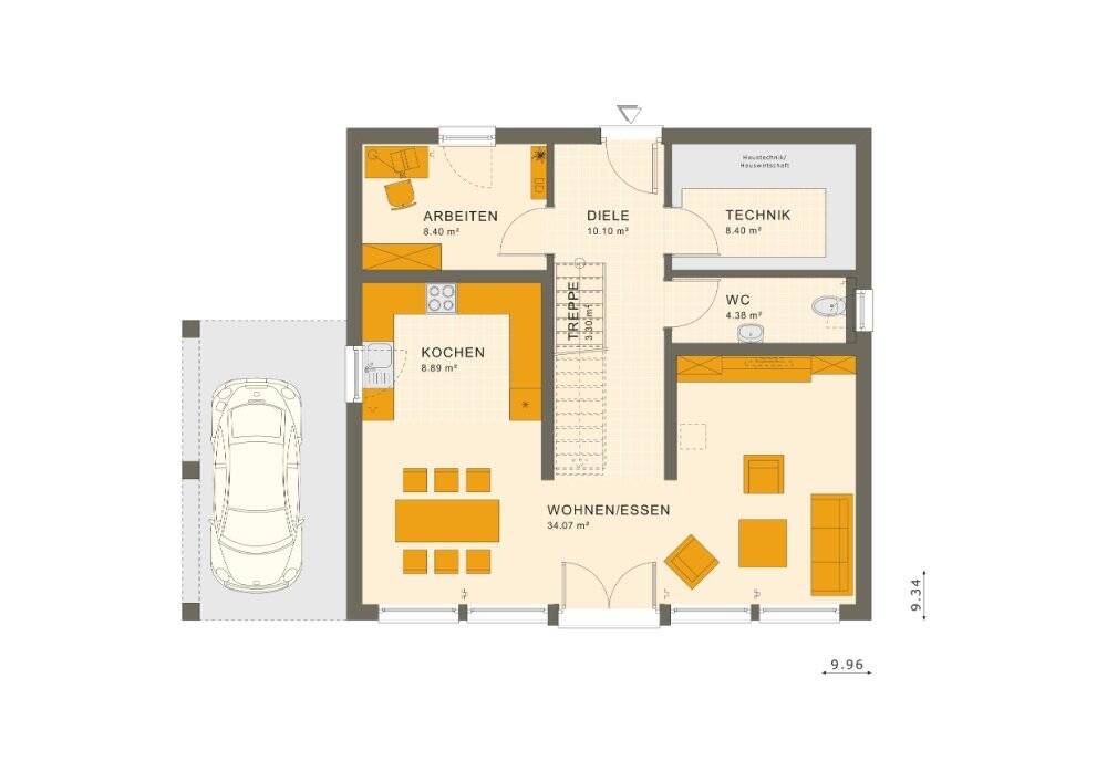 NEUES LIVING HAUS MIT 154M² IN SAARWELLINGEN! FESTPREISGARANTIE ÜBER 18 MONATE! – Saarwellingen – Vorschaubild 4