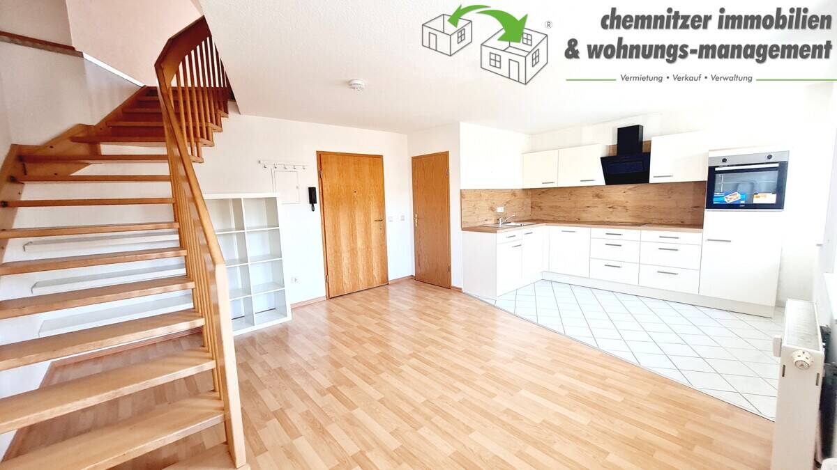 Individuelle Maisonettewohnung mit Vollausstattung - EBK, Dachterrasse, Gäste-WC – Chemnitz – Vorschaubild 2