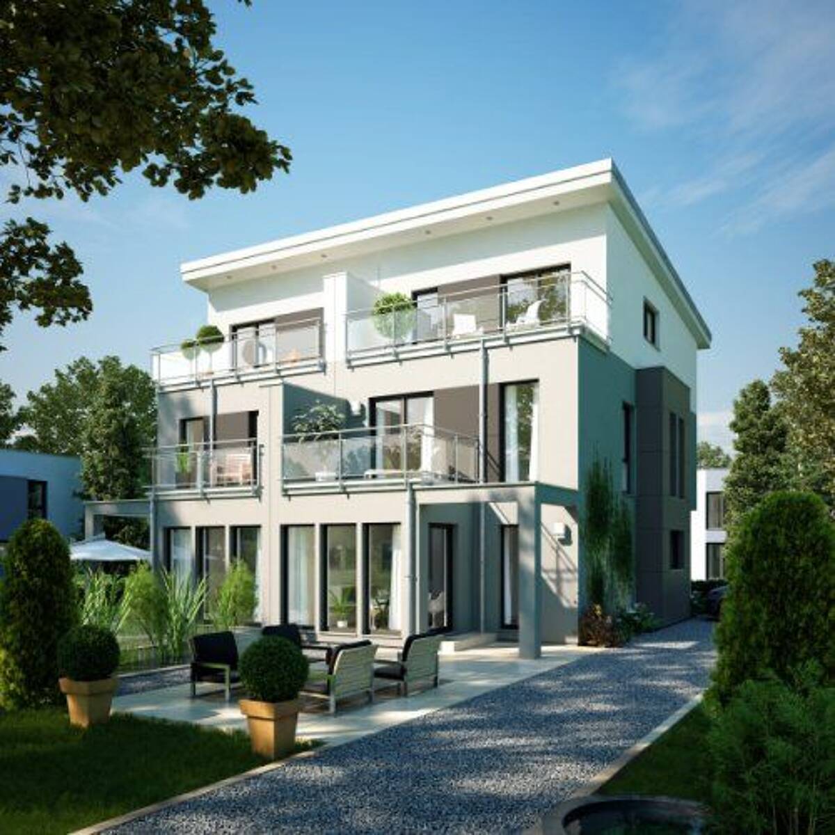 Doppelhaus. Mehr Haus fürs Geld Effizient bauen, Kosten teilen, besser wohnen. Natürlich BIEN-ZENKERCelebration 114 Dopplehaus. ZAF – 4357 Leipzig – Bild 1 von 9
