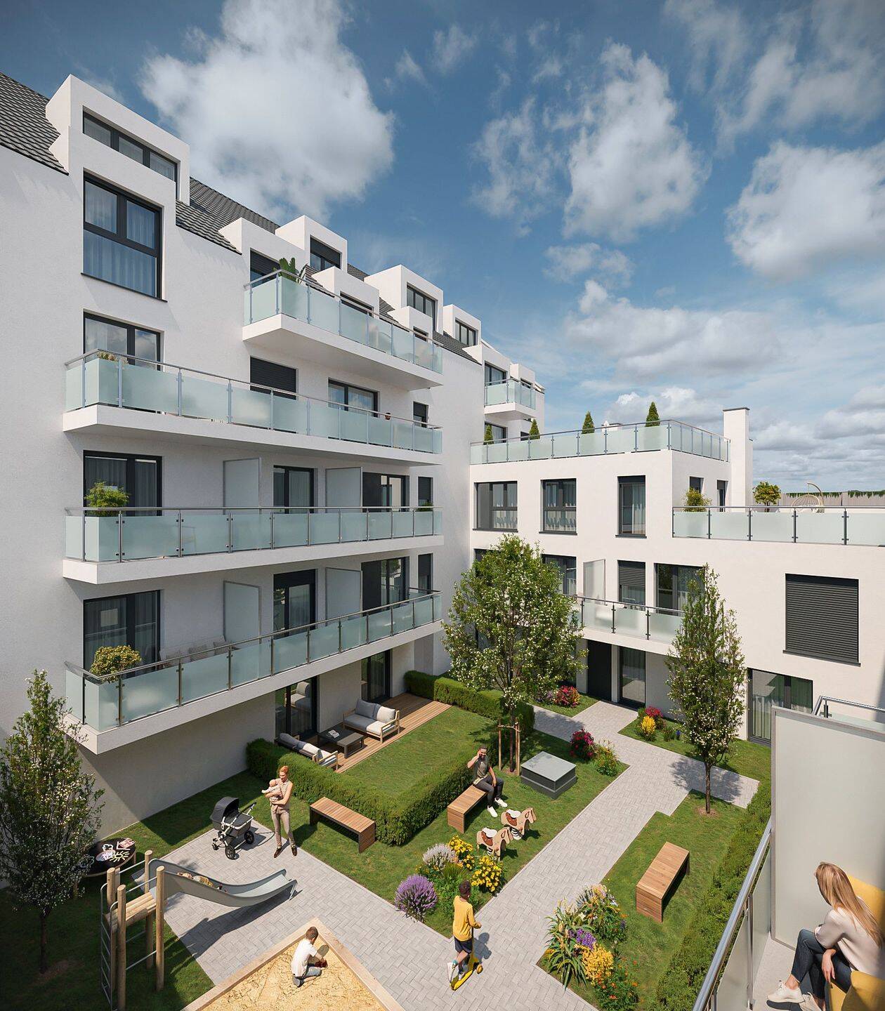 Stilvolles City-Apartment: Familienglück mit privatem Freiluft-Refugium – Aachen – Vorschaubild 2