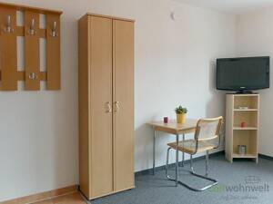 (EF0367_M) Erfurt: Hochheim, kleines möbliertes Apartment in ruhiger Lage nahe der EGA, an Wochenendheimfahrer – 99094 Erfurt – Vorschaubild 2