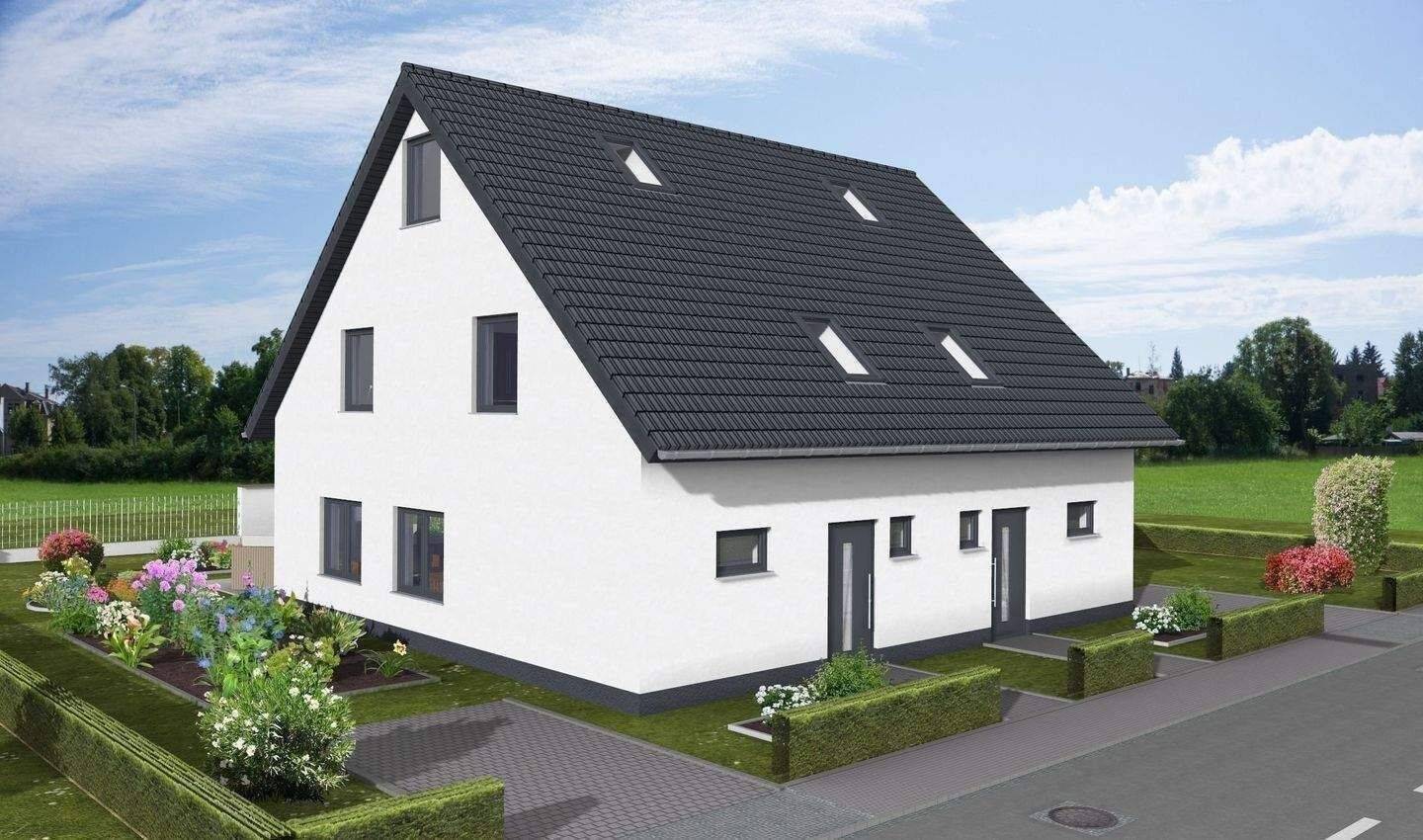 +++NEUBAU+++ Moderne Doppelhaushälfte inklusive Grundstück in Stralsund zu verkaufen – Stralsund – Vorschaubild 2