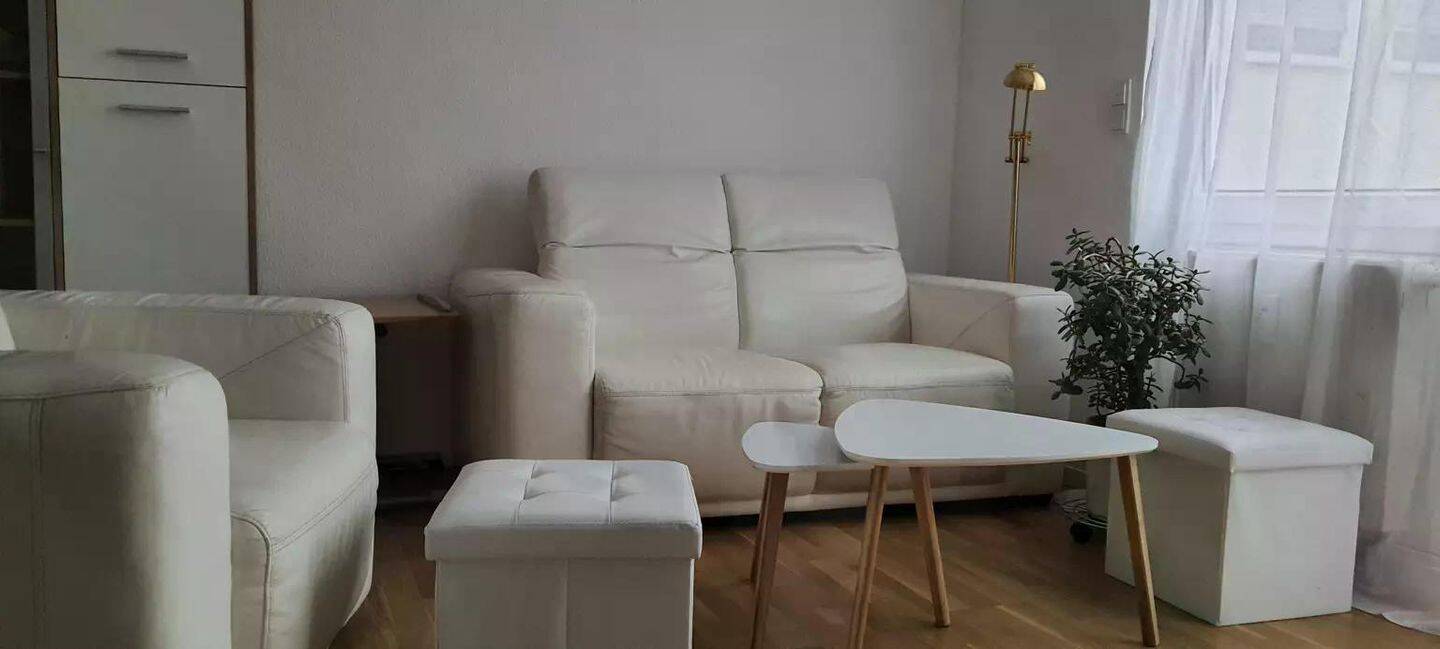 Natur pur und Direkt vor U-bahn Stadthalle！Voll Möblierte Helle 2-Zimmer-Wohnung, mit Balkon, ruhig – Fürth – Vorschaubild 4