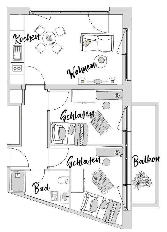 Möbliertes Penthouse-Apartment (2er-WG) im Campus Südbahnhof - NUR für Studenten, Praktikanten & Azubis – Heilbronn – Vorschaubild 4