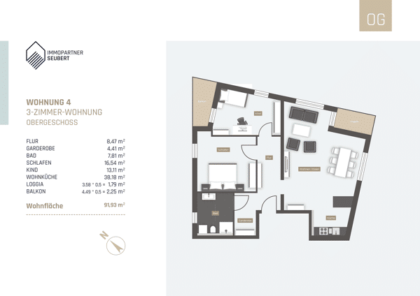 Etagenwohnung in 94315 Straubing mit 92,56 m² kaufen