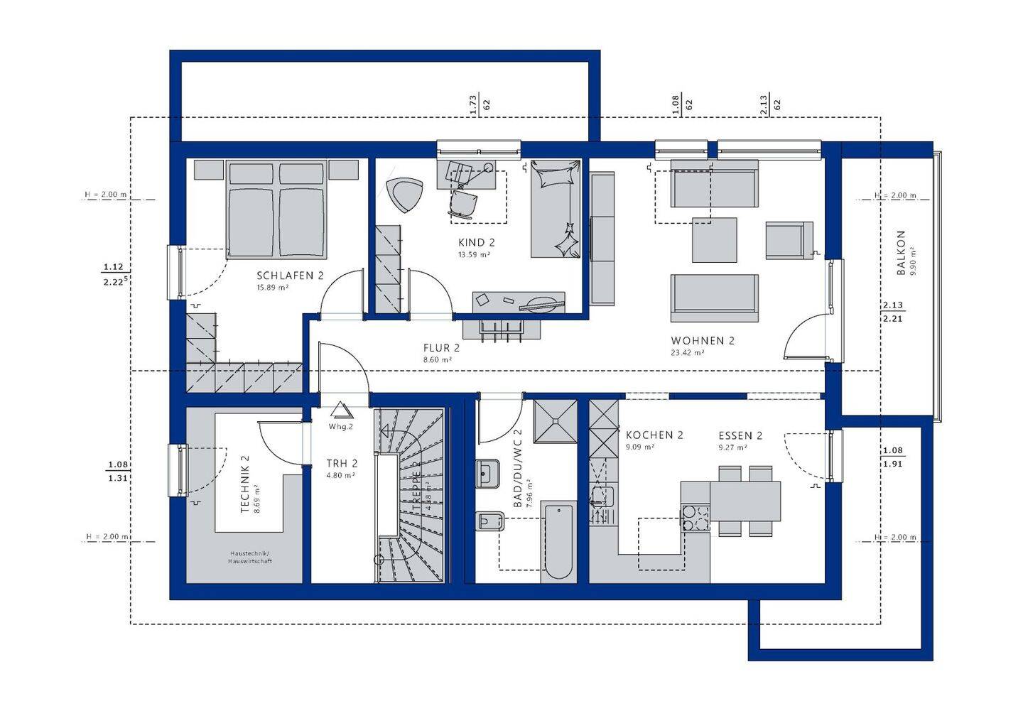 Wohnen & Arbeiten vereint - Zweifamilienhaus in ruhiger Lage – Remscheid – Vorschaubild 5