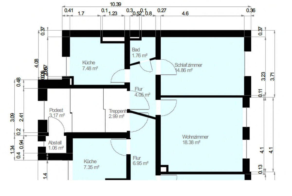 Frei & voller Potenzial: 2-Zimmer-Altbauwohnung aus 1920 im denkmalgeschützten Haus! – Kiel – Vorschaubild 2