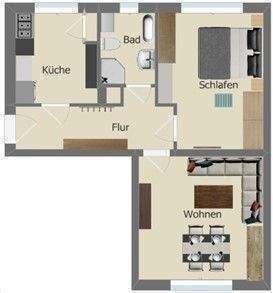 Wie wär's damit? Attraktive Zwei-Zimmer-Wohnung – Chemnitz – Vorschaubild 5