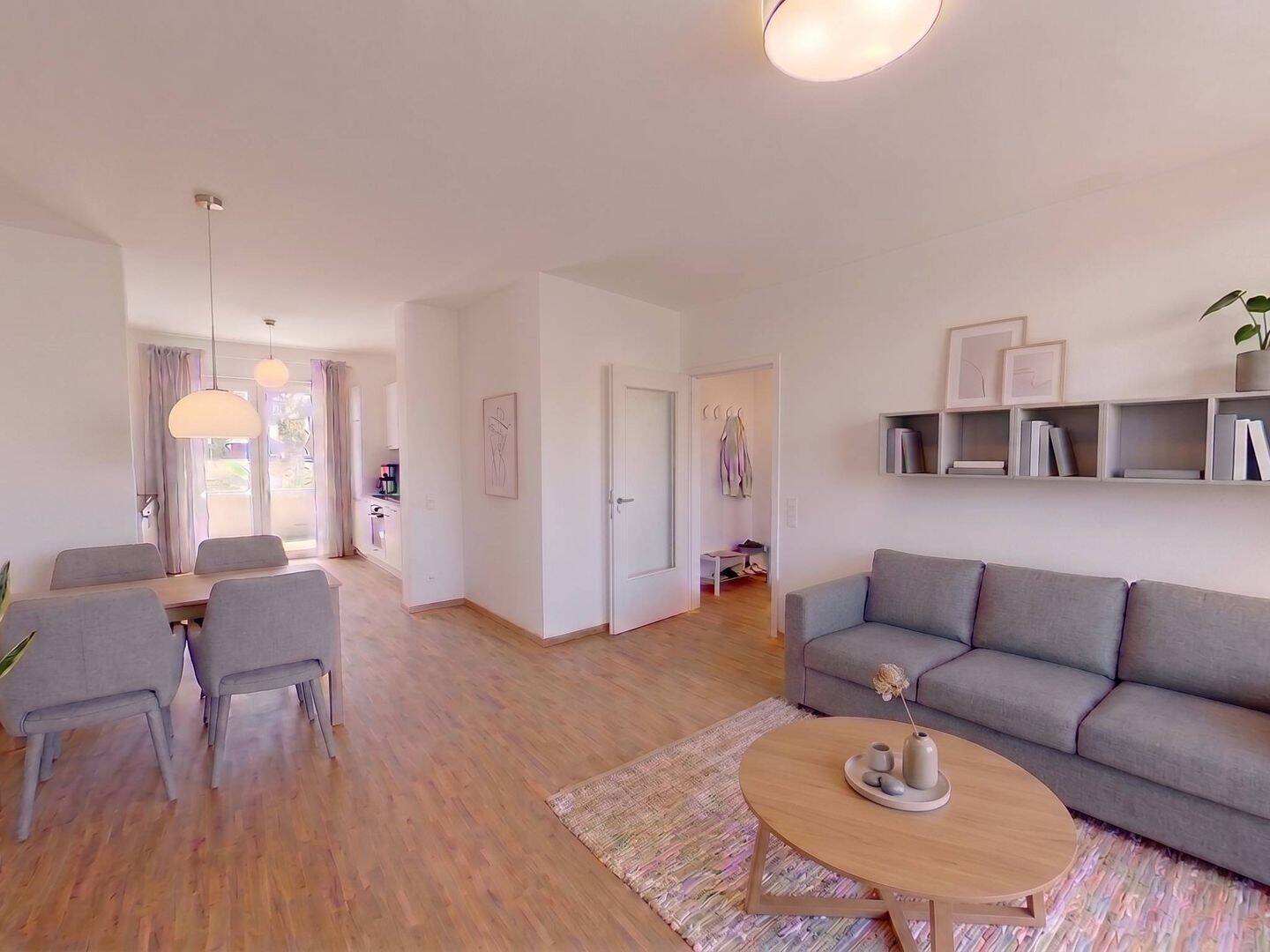 Modernes Wohnen in Kronsrode: 2-Zimmer-Wohnung mit EINBAUKÜCHE, LOGGIA und TERRASSE