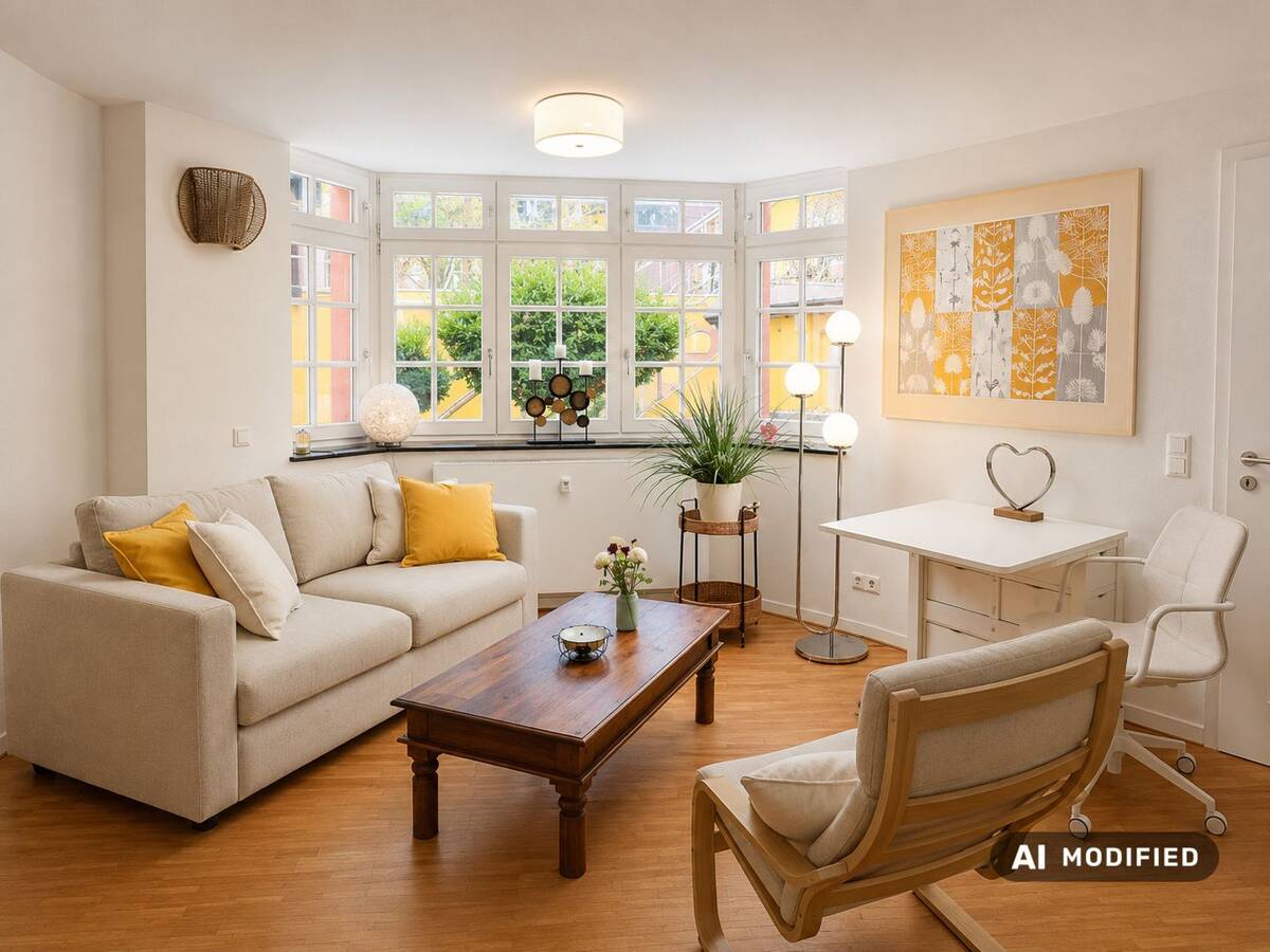 Wohnen mit Charakter - Möblierte Altbauwohnung in Oberkassel – 40545 Düsseldorf – Bild 1 von 5