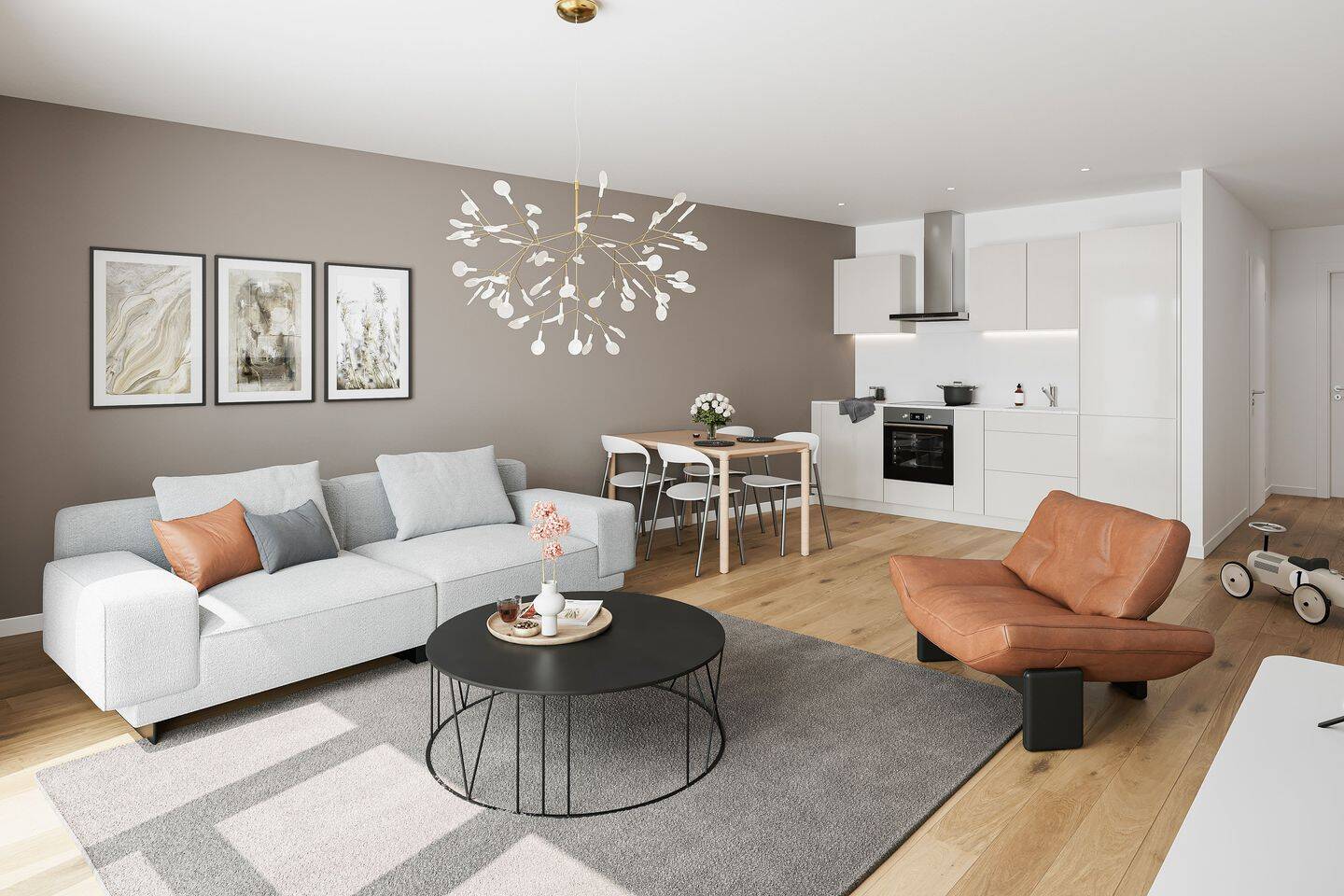 Exklusives Penthouse-Flair: Großzügige 3-Zimmer-Wohnung mit beeindruckender Panorama-Terrasse – Aachen – Vorschaubild 4