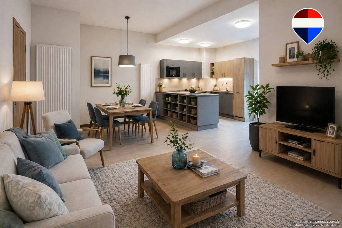 Wohnen mit Service: Helle 2-Raumwohnung im Altstadtquartier – 39104 Magdeburg – Bild 1 von 9