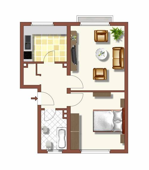 Zuhause fühlen: individuelle 2-Zimmer-Wohnung – Hamm – Vorschaubild 6