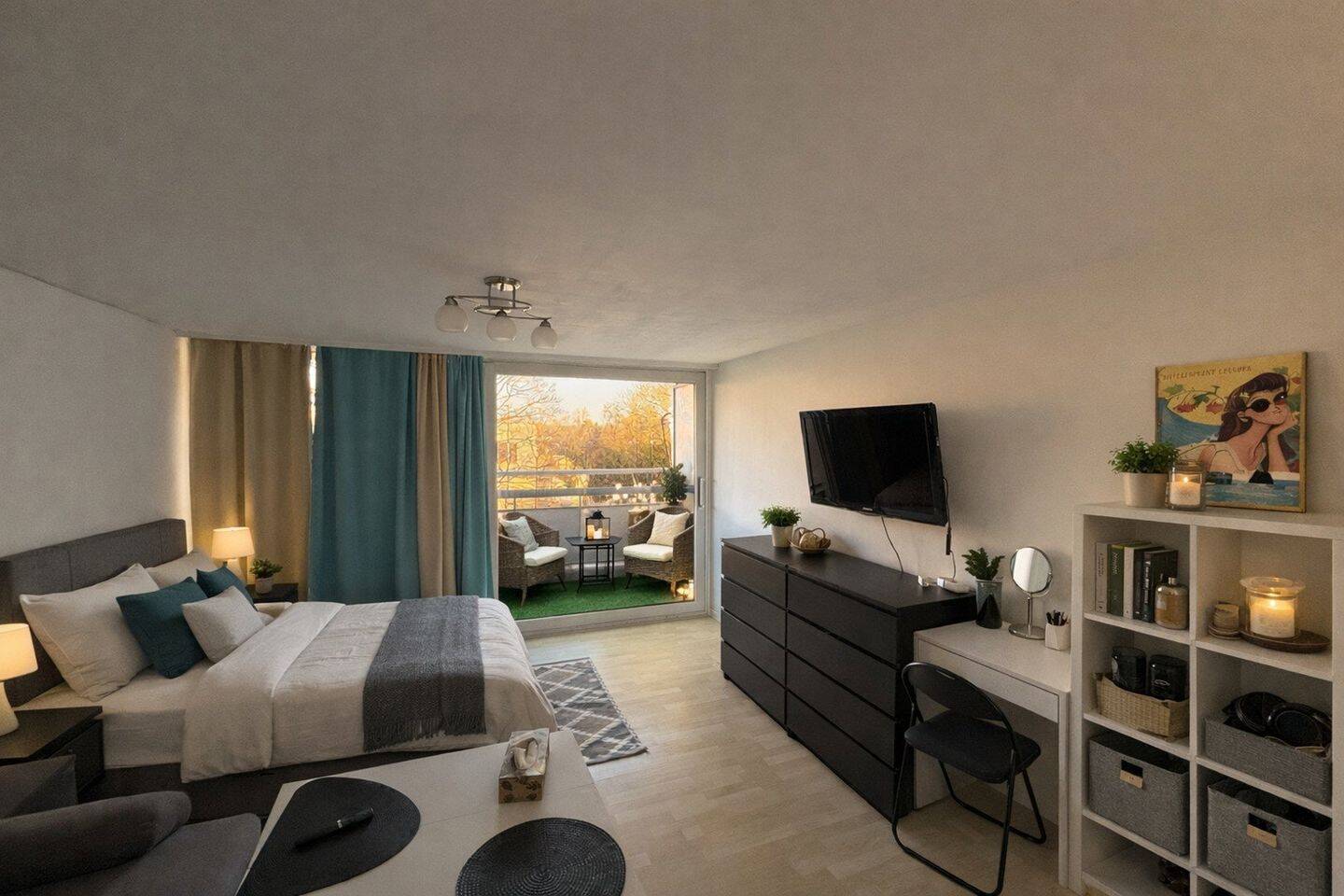 Vermietete 1-Zimmer-Wohnung mit Balkon & Pool in München - attraktive Kapitalanlage – München – Bild 1 von 8