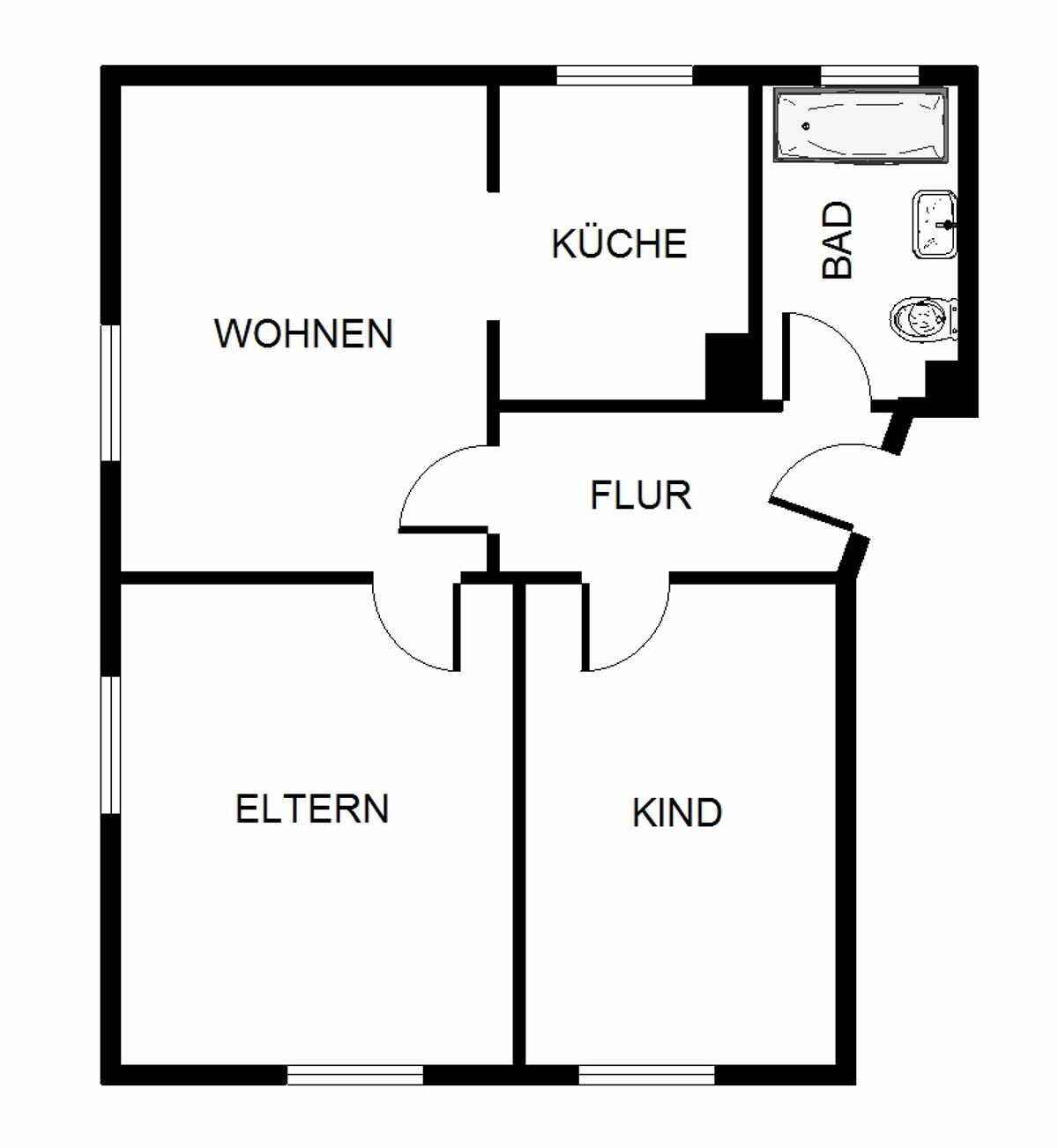 Demnächst frei! 3-Zimmer-Wohnung in Gelsenkirchen Scholven – 45896 Gelsenkirchen – Bild 1 von 2