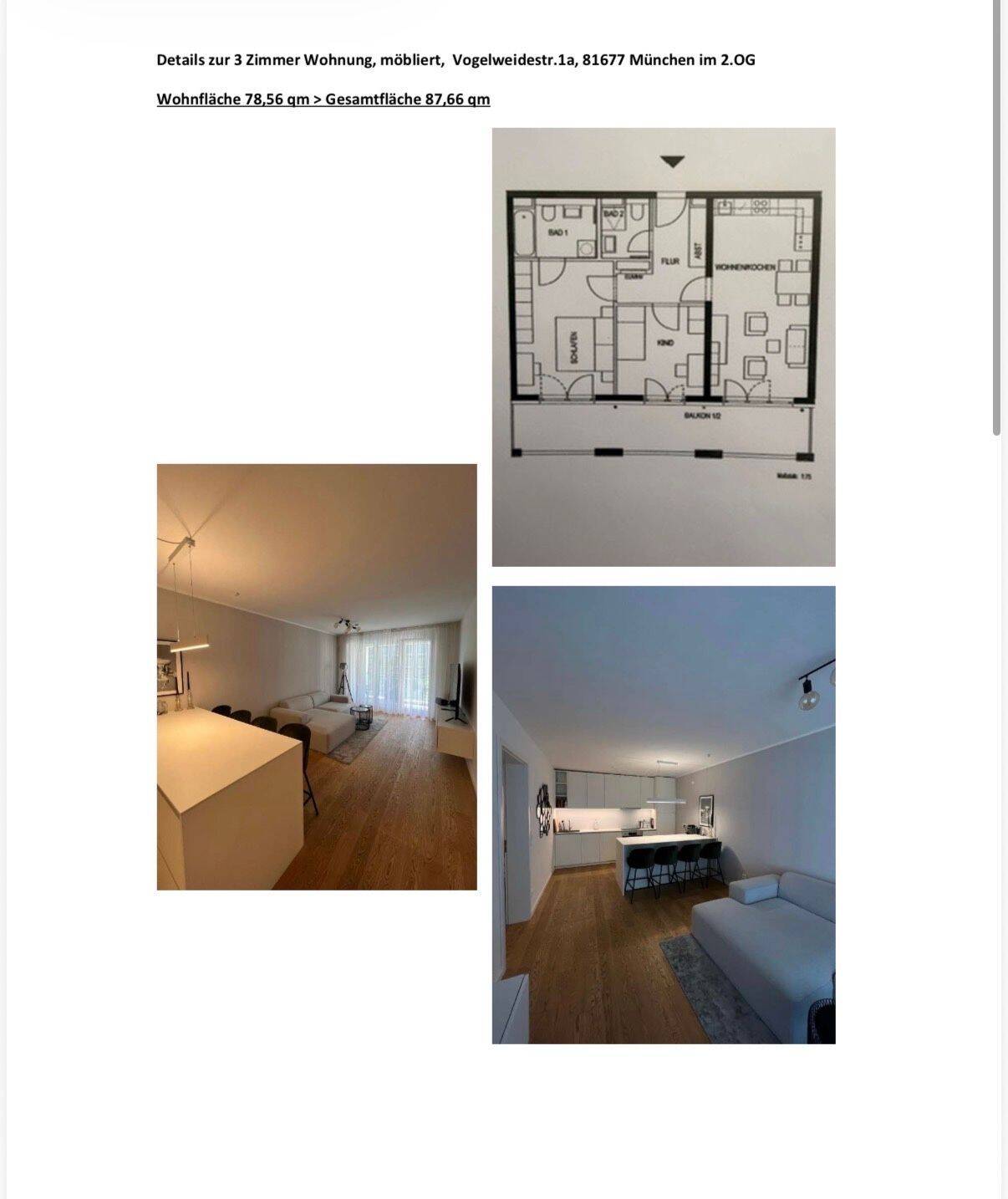 3 Zimmer Wohnung mit Küche & 2 Bädern, Keller & TG, Baujahr 2019