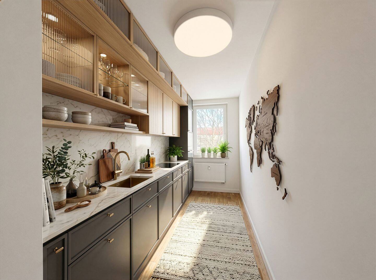 Helle und geräumige 3-Zimmerwohnung mit Balkon, Aufzug und TG – Leipzig – Vorschaubild 5