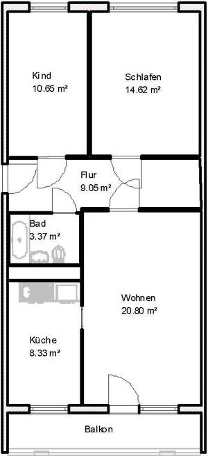 Wohnungsangebot Lerchenwuhne 187 – 39128 Magdeburg – Vorschaubild 2