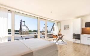Sonnige 1 Zimmerwohnung mit großem Balkon am Olympiahafen Schilksee