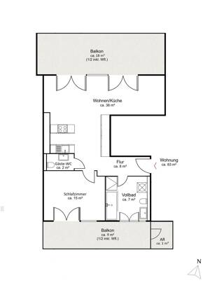 Sommer im eigenen Zuhause: Erstklassiger Neubau mit zwei Rooftops. – 22085 Hamburg – Vorschaubild 6