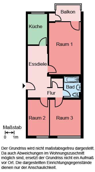 3-Zimmer-Wohnung in Bochum Steinkuhl – Bochum – Vorschaubild 2