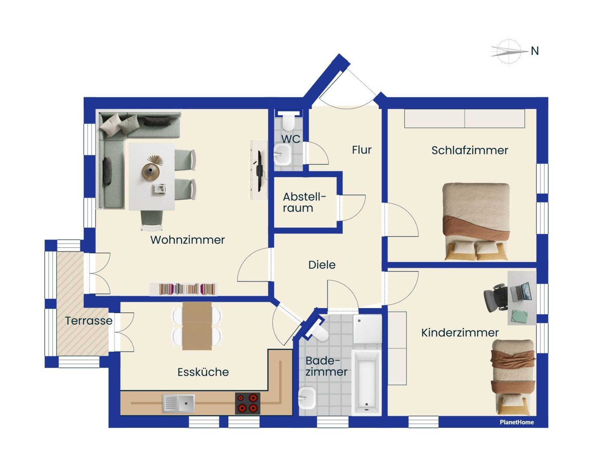 Erdgeschosswohnung in 92224 Amberg mit 83,53 m² kaufen