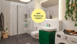 Barrierefreie Maisonettewohnung mit Balkon und zwei Bädern
