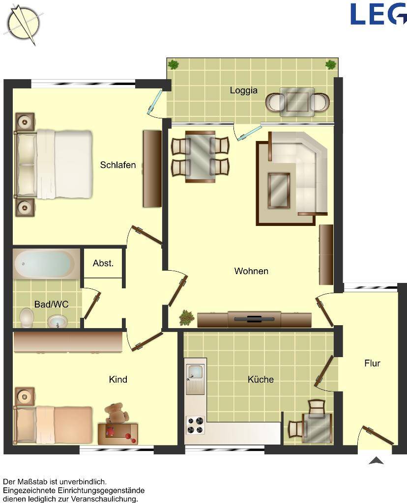 Renovierte 3-Zimmer-Wohnung in Osnabrück-OS Widukindland für Sie! – Osnabrück – Vorschaubild 2
